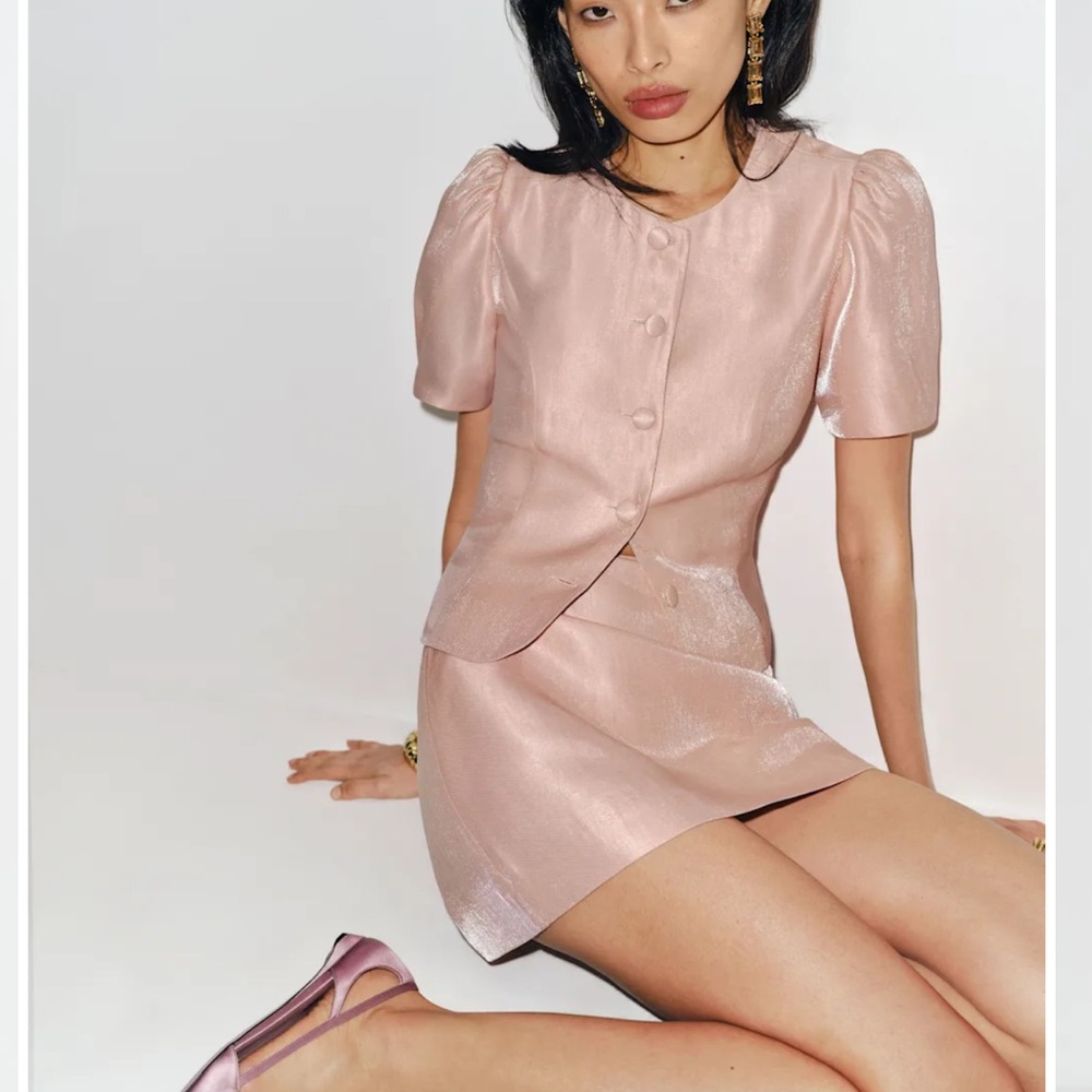 Reformation Mika Two Piece Pink - Size 4